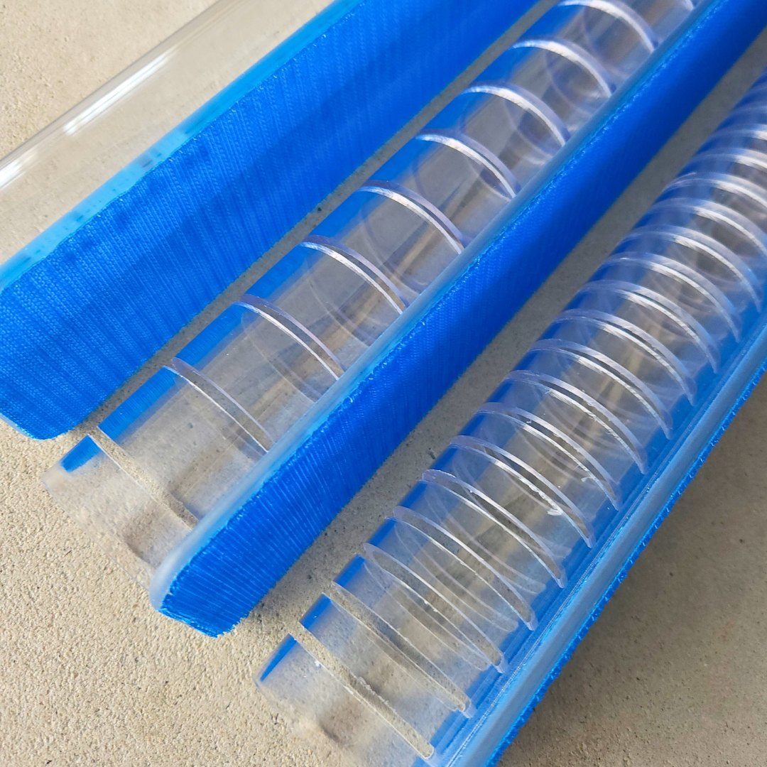 24" 3 piece clear linear block set with velcro
