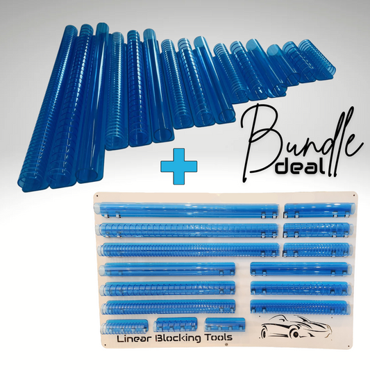 Blue Master Set + Wall Mount Storage Rack Bundle