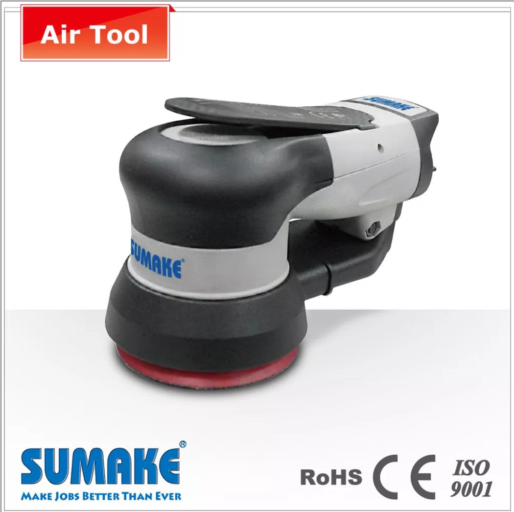 SUMAKE Industrial Air Orbital Sander - Non-Vacuum, 3"Pad, Water Resistant