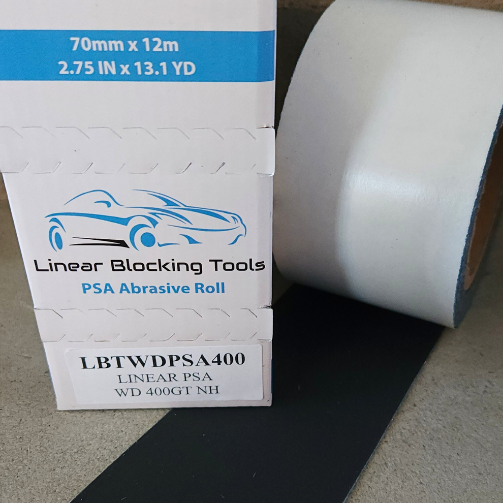 Linear Blocking Tools PSA Wet & Dry (Sticky Back) Abrasive Roll ...