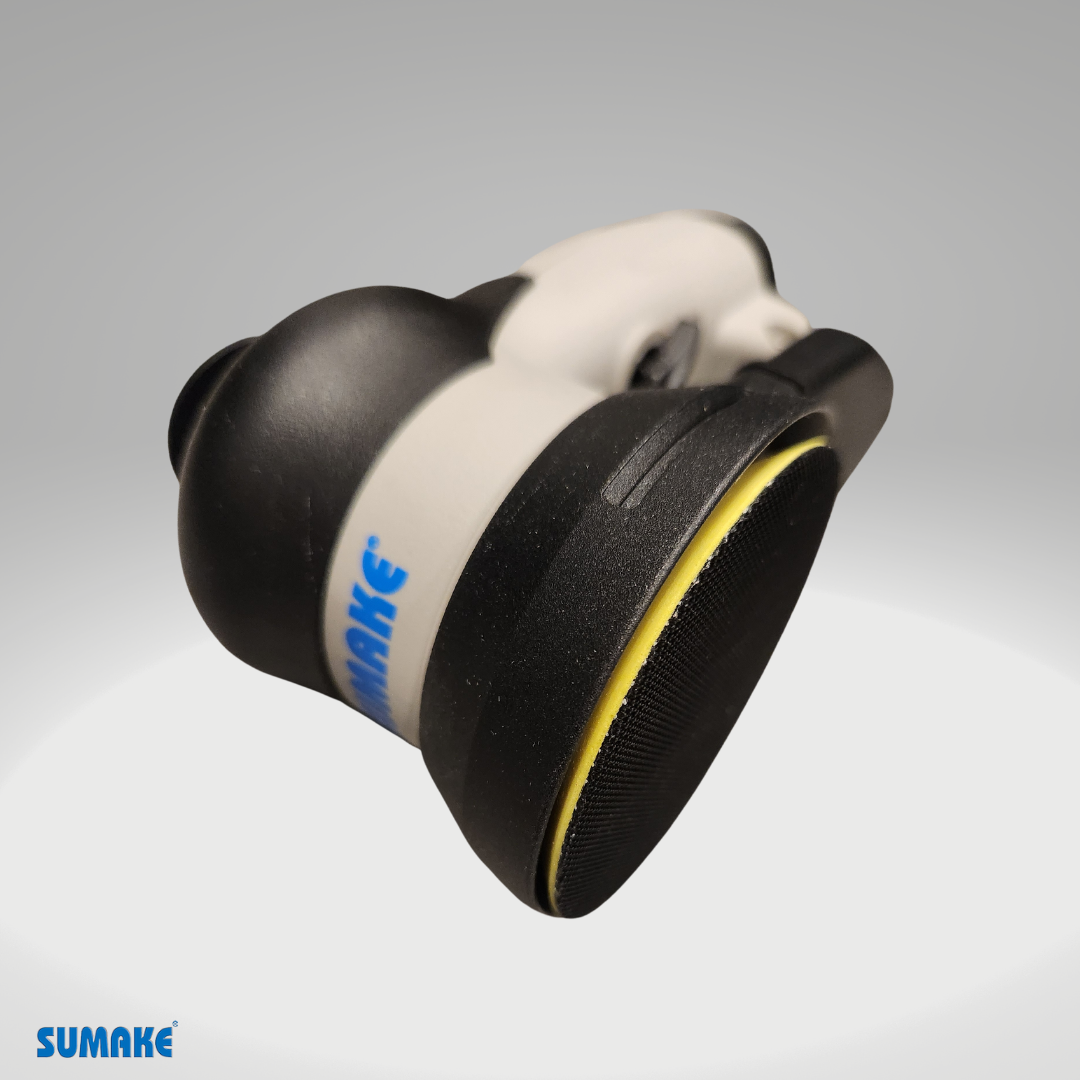 SUMAKE Industrial Air Orbital Sander - Non-Vacuum, 3"Pad, Water Resistant