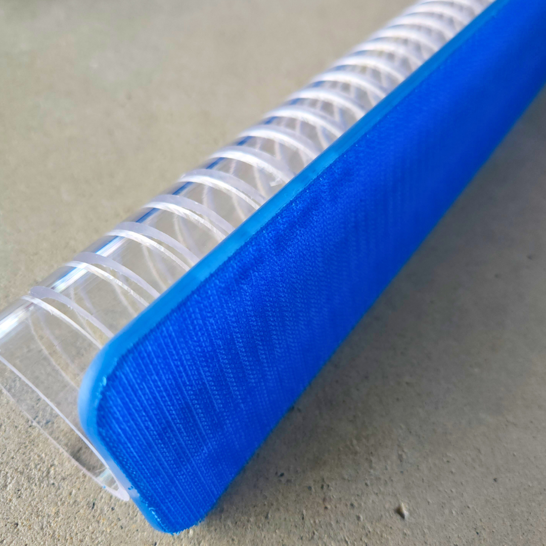 18" Ultra Flex Clear block with Blue Velcro