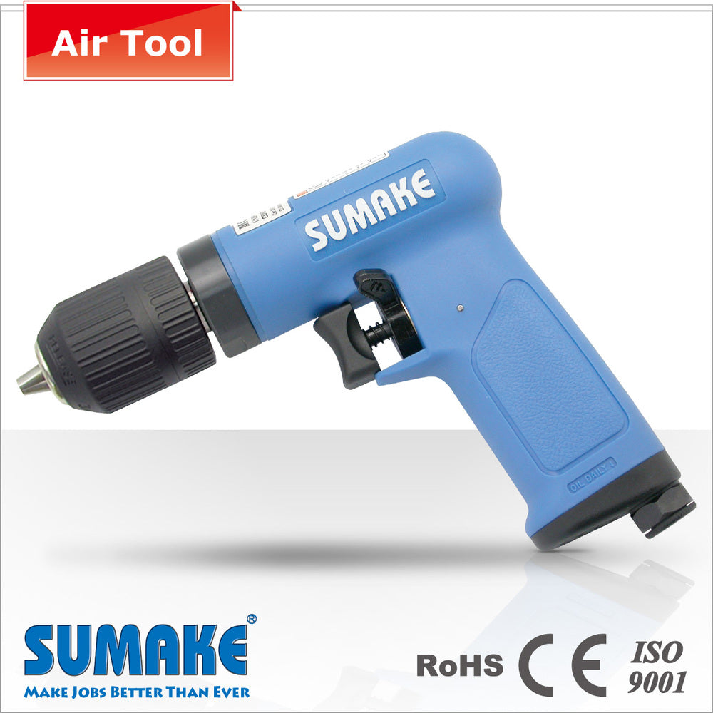 SUMAKE 3/8″ Mini Air Reversible Drill Keyless Chuck